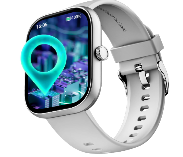 Sigma 3 w/Turn-by-Turn Navigation, 2.01" HD Display, Bluetooth Calling, Crest+ OS, QR Tray, Watch Face Studio, Coins, Emergency SOS Smart Watch for Men & Women